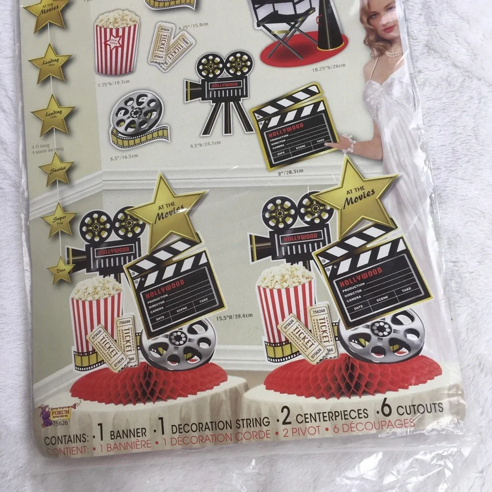 Party Decoration Movies Hollywood Oscar Graduation